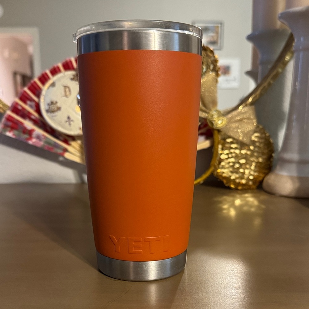 YETI Pumpkin Orange/Brown 20 oz Tumbler